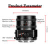 Picture of 7artisans 50mm F1.4 Tilt-Shift Lens APS-C Prime Large Aperture Lens Compatible with Fuji X Mount Mirrorless Camera X-T5 X-H2S X-S10 X-T30II X-T20 X-T10 X-T4/-T3/-T2/-PRO3/-M1/-H1/-E4