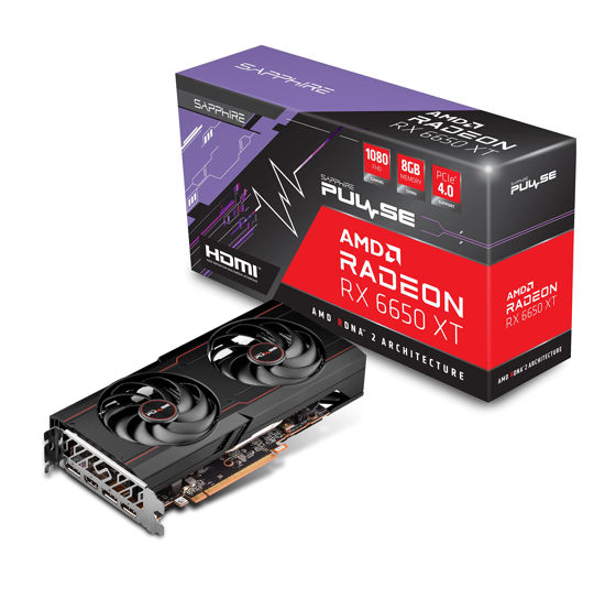 Picture of Sapphire 11319-07-20G PULSE AMD Radeon RX 6650 XT Gaming Graphics Card with 8GB GDDR6, AMD RDNA 2