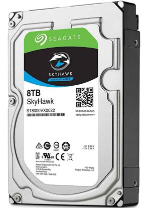 Picture of Seagate SkyHawk 8TB Surveillance Internal Hard Drive HDD - 3.5 Inch SATA 6Gb/s 256MB Cache for DVR NVR Security Camera System with Drive Health Management (ST8000VX0022)