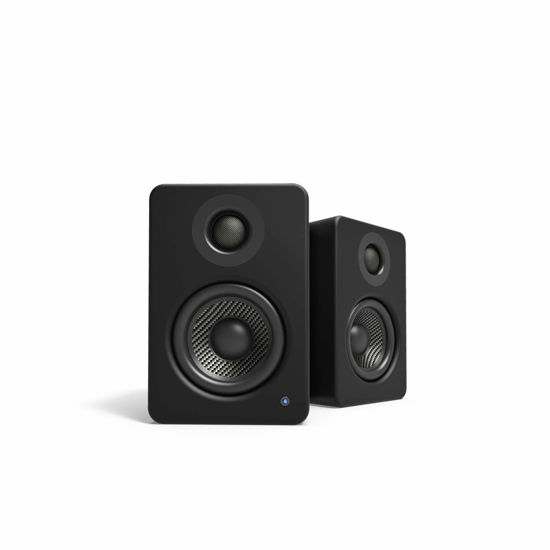 Picture of Kanto YU2MB PC Gaming Desktop Speakers | 3" Composite Drivers | 3/4" Silk Dome Tweeter | Class D Amplifier | 100 Watts | Built-in USB DAC | Subwoofer Output | Pair | Matte Black