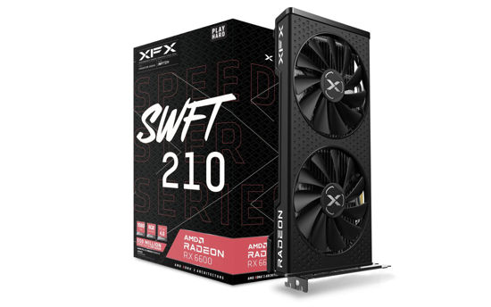 Picture of XFX Speedster SWFT 210 Radeon RX 6600 CORE Gaming Graphics Card with 8GB GDDR6 HDMI 3xDP, AMD RDNA 2 RX-66XL8LFDQ