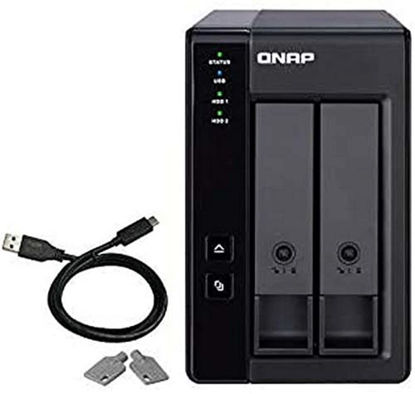 Picture of QNAP TR-002 2 Bay Desktop NAS Expansion - Optional Use as a Direct-Attached Storage Device