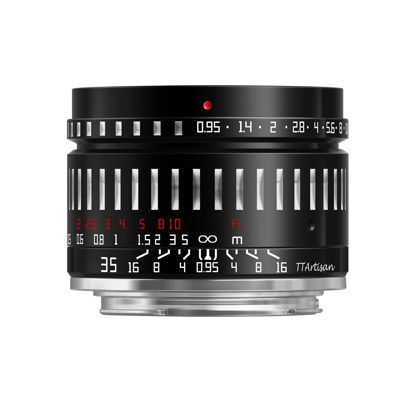 Picture of TTArtisan 35mm F0.95 APS-C Manual Fixed Camera Lens for Sony E-Mount Mirrorless Cameras A5000 A5100 A6000 A6100 A6300 A6400 A6500 A6600 NEX-3 NEX-3N NEX-3R NEX-5T NEX-5R NEX-5 NEX-5N NEX-7 NEX5C