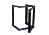 Picture of Tecmojo 12U Wall Mount Open Frame Network Rack, Swing Out Hinged Door 18 Inch Depth, Holds Network Servers and AV Equipment, Easy Rear Access to Equipment, Door Opens 180 Degrees from Either Side