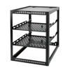 Picture of Tecmojo 16U Open Frame Rack for Servers & AV Gear,Server Rack Floor Standing or Wall Mounted,with 2 PCS 1U Rack Shelves & Mounting Hardware,Network Rack for 19" Networking,Servers and Audio