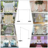 Picture of Hecis Pipe and Drape Backdrop Stand Kit 8ft x 10ft, Heavy Duty Wedding Backdrop for Events Decoration Backdrop Frame