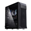 Picture of Zalman Z1 Plus ATX Mid Tower PC Computer Case - Tempered Glass Side Panel - 3 x 120mm Fans Pre-Installed - 5.25" ODD Support