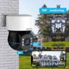 Picture of OOSSXX (PTZ Full HD) Digital Zoom Wired Security Camera System Outdoor Dome Home Video Surveillance Cameras CCTV