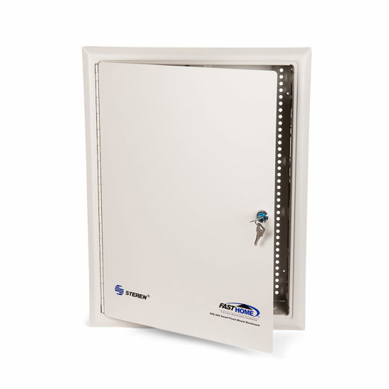 Picture of Structured Media Enclosure Accessories - Structured Wiring Cabinet - Structured Wiring Enclosure - Structured Media Cabinet - Structured Media Center - Fasthome Flush Mount Enclosure - STEREN 19"