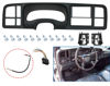 Picture of YHB Double DIN Dash Kit W/Wiring Harness & Antenna Adapter Fit 1999-2002 GM Full-Size Trucks/SUV's Silverado Sierra - Double Din Dash Bezel Cover Kit Car Stereo Radio Install Dash Kit