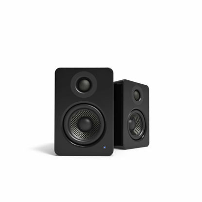 Picture of Kanto YU2GB PC Gaming Desktop Speakers | 3" Composite Drivers | 3/4" Silk Dome Tweeter | Class D Amplifier | 100 Watts | Built-in USB DAC | Subwoofer Output | Pair | Gloss Black