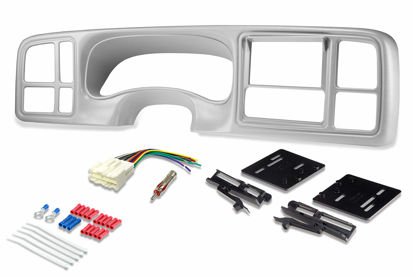 Picture of Install Centric ICGM14BN Compatible with Select 1999-2002 Select GM Trucks ISO Double DIN Pewter Complete Basic Installation Solution for Installing an Aftermarket Stereo