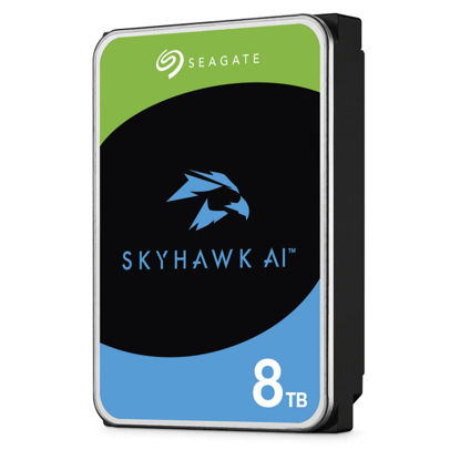 Picture of Seagate Skyhawk AI 8TB Video Internal Hard Drive HDD - 3.5 Inch SATA 6Gb/s 256MB Cache for DVR NVR Security Camera System with in-house Rescue Services (ST8000VEZ01)