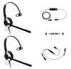 Picture of TruVoice Agent Deluxe USB Computer Headset Training Solution (Includes 2 x HD-500 Headset) with Noise Canceling Microphone, USB Cable and Training Y Cable