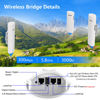 Picture of Point to Multipoint Outdoor Starlink Internet Long Range Wireless Bridge for Starlink Gen 3 Router, Starlink WiFi Extender, IP65 Waterproof, 5.8GHz 3KM 1000Mbps with 16dBi High Gain Antenna, 3 Pack