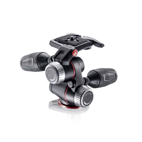 Picture of Manfrotto X-PRO 3-Way Tripod Head, for Camera Tripods, Fluid Ball Head, Camera Stabilizer, Photography Accessories for Content Creation, Professional Photography