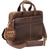 Picture of Luxorro Full Grain Leather Briefcase, Handcrafted Laptop Bag with Multiple Compartments, Fits 15.6 Inch Laptop