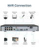 Picture of HITOSINO 4K 8CH NVR with 8 PoE Port, 8 Channel Network Video Recorder, Only Works with HIKVISION/HIKVISION/HIKVISION OEM Camera, iVMS 4200, Guarding Vision APP, Pre-Install 2TB HDD(Up to 8TB)