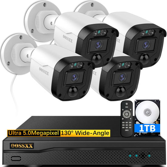 Picture of (Full HD 5MP Definition) Wired Security Camera System Outdoor Home Video Surveillance Cameras CCTV Camera Security System Outside Surveillance Video Equipment Indoor