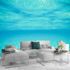 Picture of ATTAFE Simple Ocean Blue 3D Mural Wallpaper, Ocean Bottom Ideal Depths Photo Mural Wallpapers, Mural HD Photo for Living Room TV Sofa Bedroom 169" by 118"