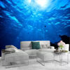 Picture of ATTAFE Sunlight Shining into Sea 3D Mural Wallpaper, Underwater View Photo Mural Wallpapers, Mural HD Photo for Living Room TV Sofa Bedroom 169" by 118"