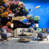 Picture of ATTAFE Tropical Fishes on The Coral Reef 3D Mural Wallpaper, Blue Sea Life Photo Mural Wallpapers, Mural HD Photo for Living Room TV Sofa Bedroom 169" by 118"