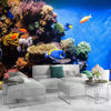 Picture of ATTAFE Tropical Fishes on The Coral Reef 3D Mural Wallpaper, Blue Sea Life Photo Mural Wallpapers, Mural HD Photo for Living Room TV Sofa Bedroom 169" by 118"