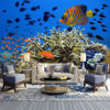 Picture of ATTAFE Coral Reef Underwater 3D Mural Wallpaper, Colorful Tropical Fish Photo Mural Wallpapers, Mural HD Photo for Living Room TV Sofa Bedroom 169" by 118"