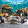 Picture of ATTAFE Vivid Coral Reef 3D Mural Wallpaper, Sunny Day Underwater World Photo Mural Wallpapers, Mural HD Photo for Living Room TV Sofa Bedroom 169" by 118"