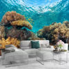 Picture of ATTAFE Vivid Coral Reef 3D Mural Wallpaper, Sunny Day Underwater World Photo Mural Wallpapers, Mural HD Photo for Living Room TV Sofa Bedroom 169" by 118"