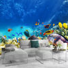 Picture of ATTAFE Underwater World Coral Reef Scenery 3D Mural Wallpaper, Tropical Fish Natural Landscape Photo Mural Wallpapers, Mural HD Photo for Living Room TV Sofa Bedroom 169" by 118"