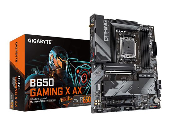 Picture of GIGABYTE B650 Gaming X AX (AM5/ LGA 1718/ AMD/ B650/ ATX/ 5-Year Warranty/ DDR5/ PCIe 4.0 M.2/ PCIe 4.0/ USB 3.2 Gen2x2 Type-C/AMD Wi-Fi 6E/ Realtek 2.5GbE LAN/Motherboard)