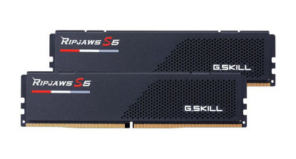 Picture of G.SKILL Ripjaws S5 Series (Intel XMP 3.0) DDR5 RAM 64GB (2x32GB) 6000MT/s CL30-40-40-96 1.40V Desktop Computer Memory UDIMM - Matte Black (F5-6000J3040G32GX2-RS5K)