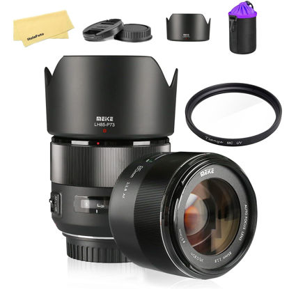 Picture of Meike 85mm F1.8 Auto Focus STM (Stepping Motor) Full Frame Portrait Lens Compatible with Sony E-Mount Mirrorless Cameras A7 A7R A74 A7R4 A7C A7III A7RII A7RIII A7SIII A7SII A9, etc