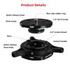 Picture of IFOOTAGE Seastar Q1S, Quick Release Plate, Quick Setup Kit with 1/4" 3/8" Screw,Compatible with SLR, Video Camera, Ball Head, Tripod, Monopod (3 piece)