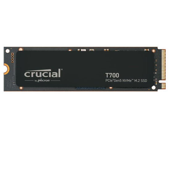 Picture of Crucial T700 2TB Gen5 NVMe M.2 SSD - Up to 12,400 MB/s - DirectStorage Enabled - CT2000T700SSD3 - Gaming, Photography, Video Editing & Design - Internal Solid State Drive