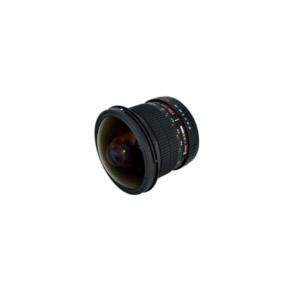 Picture of Rokinon 8mm f/3.5 HD Fisheye Lens with Removable Hood for Canon EF