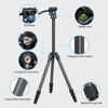 Picture of SIRUI ST-124+VA-5 Carbon Fiber Tripod with Fluid Video Head, Triangular Centre Column, Waterproof,4 Sections, 62.2inch, Load 6.61lbs