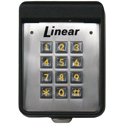 Picture of Linear Ak11 Linak11 Exterior Digital Keypad, Black/Silver