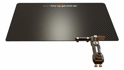 Picture of Bright Tangerine Retractable Carbon Fiber Top Flag for Misfit Atom Matte Box