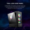 Picture of MSI Mid-Tower PC Gaming Case - Tempered Glass Side Panel - 4 x 120mm aRGB Fan - Liquid Cooling Support up to 240mm Radiator x 1 - MAG Forge 112R