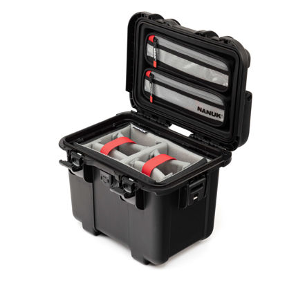 Picture of Nanuk T20 IP67 Waterproof, Dustproof, and Impact-Resistant Top Loader Case with Pro Photo Kit (Black)