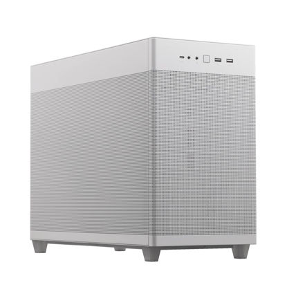 Picture of ASUS Prime AP201 33-Liter MicroATX White case with Tool-Free Side Panels and a Quasi-Filter mesh, with Support for 360 mm Coolers, Graphics Cards up to 338 mm Long, and Standard ATX PSUs