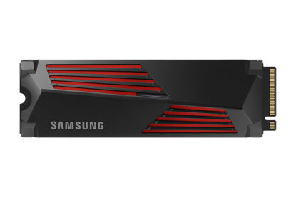 Picture of SAMSUNG 990 PRO w/ Heatsink SSD 2TB, PCIe Gen4 M.2 2280 Internal Solid State Hard Drive, Seq. Read Speeds Up To 7,450MB/s for High End Computing, Workstations, Compatible w/ PlayStation 5, MZ-V9P2T0CW