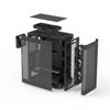 Picture of Zalman i4 Airflow ATX PC Case - Full Mesh Design - 6 x 120mm Fans Pre-Installed - Mid-Tower Desktop Computer Case - Vertical GPU Mount & 360mm Radiator Support, Black