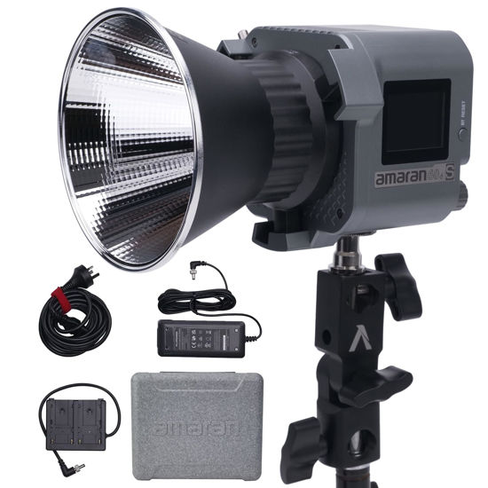 Picture of Aputure Amaran 60D S,Amaran 60D COB Daylight LED Video Light,65W 5600k Bluetooth App Control 8 Built-in Lighting Effects DC/AC Power Supply