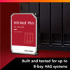 Picture of Western Digital 8TB WD Red Plus NAS Internal Hard Drive HDD - 5640 RPM, SATA 6 Gb/s, CMR, 128 MB Cache, 3.5" - WD80EFZZ