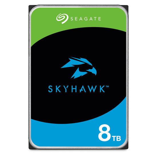 Picture of Seagate Skyhawk 8TB Video Internal Hard Drive HDD - 3.5 Inch SATA 6Gb/s 256MB Cache for DVR NVR Security Camera System with in-House Rescue Services (ST8000VX010)