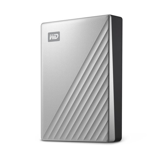 Picture of WD 6TB My Passport Ultra for Mac Silver, Portable External Hard Drive, Backup Software with Defense Against ransomware, and Password Protection, USB-C and USB 3.1 - WDBGKC0060BSL-WESN