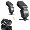 Picture of Godox 2X TT600 HSS 2.4G Wireless Master/Slaver Flash Speedlite & Receiver Godox X2T-C Remote Trigger Transmitter Kit Built-in Godox X System Compatible for Canon cameras